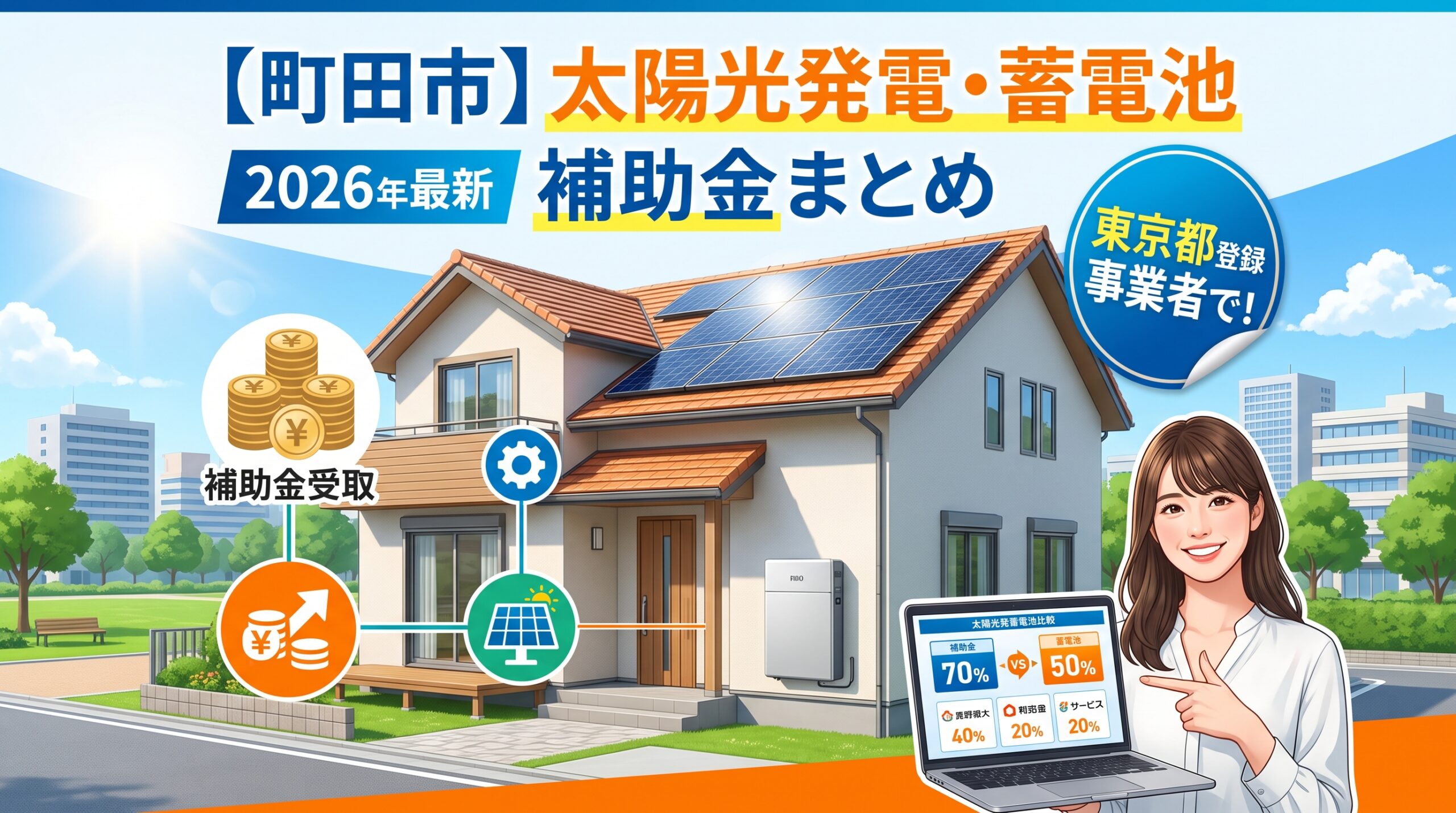 太陽光｜【町田市】太陽光発電・蓄電池補助金まとめ（2026年最新）